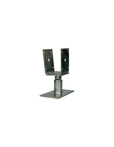 Postbasis ajustável 80x160 forte resistência à corrosão Aço galvanizado a quente