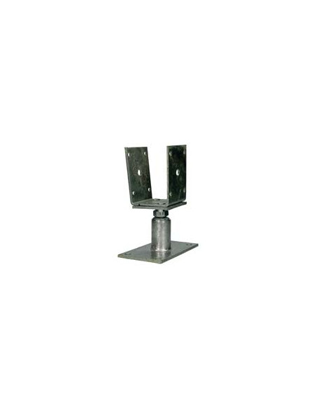 Postbasis ajustável 80x160 forte resistência à corrosão Aço galvanizado a quente