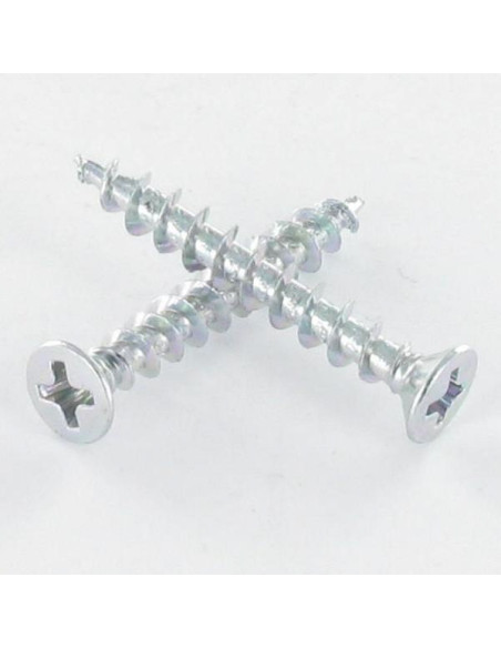 Parfuso de pvc cabeça fresada de panela phillips 4,3X45 Autoperfurante Aço zinco branco
