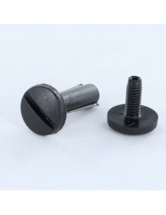 Parafuso de rebite M6X25 diâmetro Tubo 8 náilon preto 2 peças macho fêmea 2