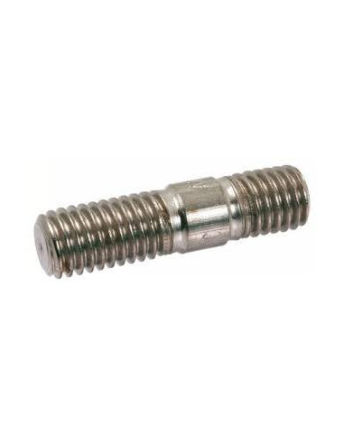Bucha metálica M6X388 roscado sobre 10 Aço zinco branco