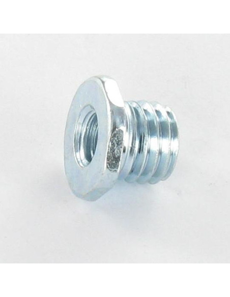 Bucha roscada M12X12,5 interior M8 Aço zinco branco
