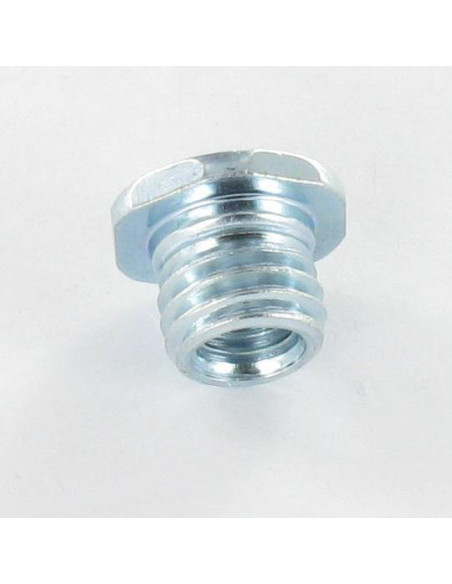 Bucha roscada M12X12,5 interior M8 Aço zinco branco