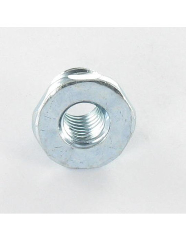 Bucha roscada M12X12,5 interior M8 Aço zinco branco