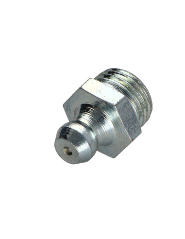 Copo de lubrificação direito M8 passo de rosca de 100 Aço zinco branco