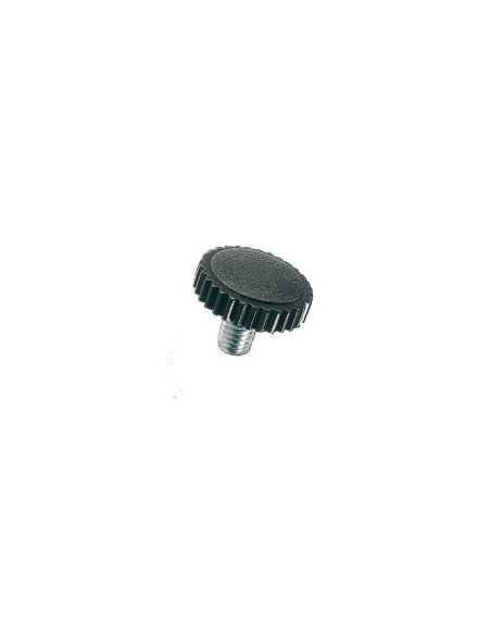 Parafuso de metais cabeça recartilhadas náilon preto haste Aço zinco branco M6X50