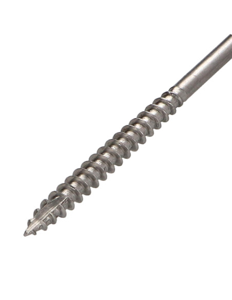 Parafusos de madeira e aglomerado TEKOR Aço inoxidável A2 cabeça fresada dentado TORX T20 4,5X70 roscado sobre 42