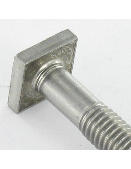 Parafuso de metais M6X16 cabeça quadrado 10X10 EP3.5 Aço inoxidável A2