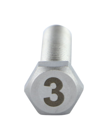 Parafuso de metais cabeça hexagonal 8X35 Aço inoxidável A4 Gravação FIGURA 3
