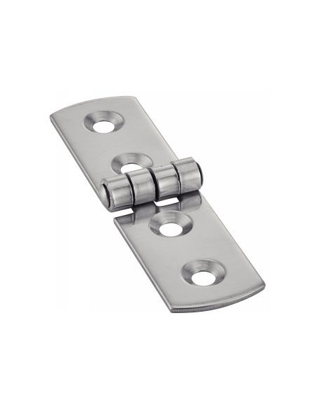 Dobradiça Tipo G 4 orifícios Aço inoxidável A2 75X20