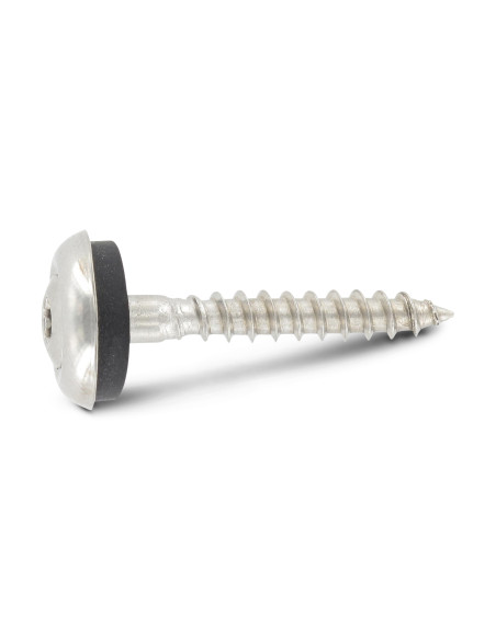 Parafuso para telhas cabeça fresada de panela TORX T20 Aço inoxidável A2 4,5 x 120 Arruela estanque com junta de