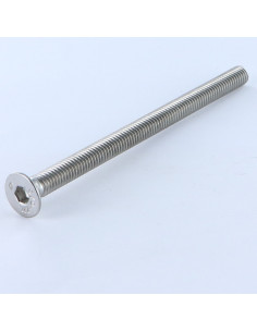 Parafuso de metais Aço inoxidável A2 cabeça fresada hexagonal oca FHC chave de 4 M6X70 rosca total