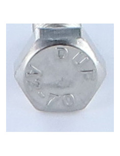 Parafuso de metais cabeça hexagonal M8X16 passo de rosca fino passo de rosca de 100 Aço inoxidável A2 2