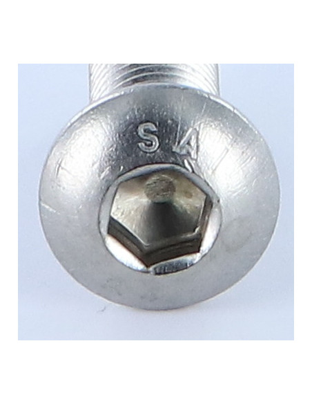 Parafuso de metais Parafuso de Cabeça Oca Sextavada M12X50 rosca total chave de 8 Aço inoxidável A4