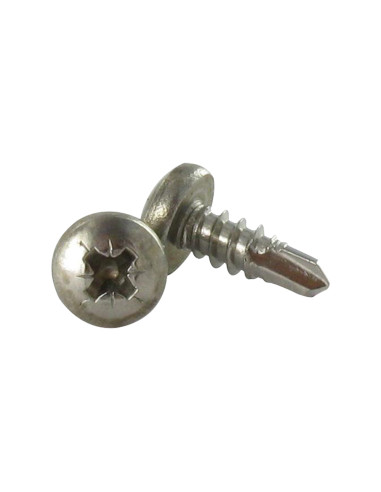 Autoperfurante Aço inoxidável A2 cabeça cilíndrica panela Pozi 3,5 x 13