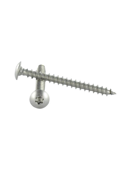 PARAFUSO dobradiça 6X35 TORX T30 rosca total Aço inoxidável A4