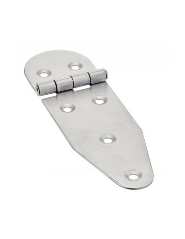 Dobradiça Tipo B 6 orifícios Aço inoxidável A2 130X40
