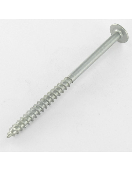 Parafuso de madeira aglomerado cabeça de cogumelo 6X70 roscado sobre 50 TORX T30 Aço zinco branco 200 Horas de