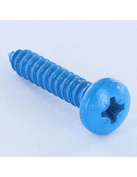 Parafuso de chapa Aço inoxidável A2 cabeça abaulada larga Pozi 4,8X25 azul RAL5012