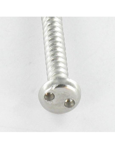 Parafuso de chapa Seguro cabeça cilíndrica SNAKE EYES 4,2 x 25 Aço inoxidável A2