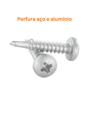 Autoperfurante cabeça cilíndrica Pozi 4,8X25 Aço inoxidável AISI 410