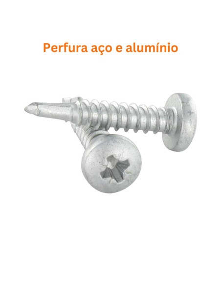 Autoperfurante cabeça cilíndrica Pozi 4,8X25 Aço inoxidável AISI 410