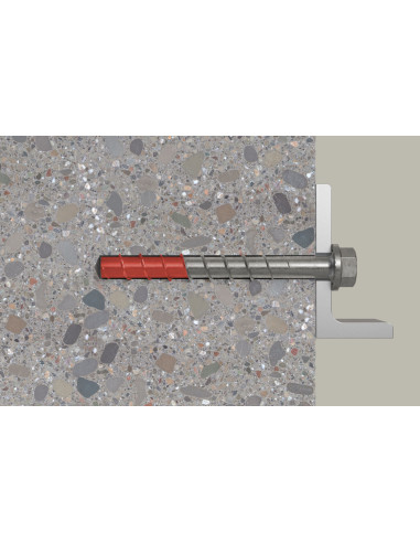 Parafuso de betão cabeça hexagonal FISCHER ULTRACUT FBS II NÓS 10X140 Aço inoxidável A4