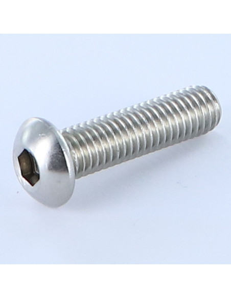Parafuso de metais Parafuso de Cabeça Oca Sextavada M8X25 rosca total chave de 5 Aço inoxidável A4