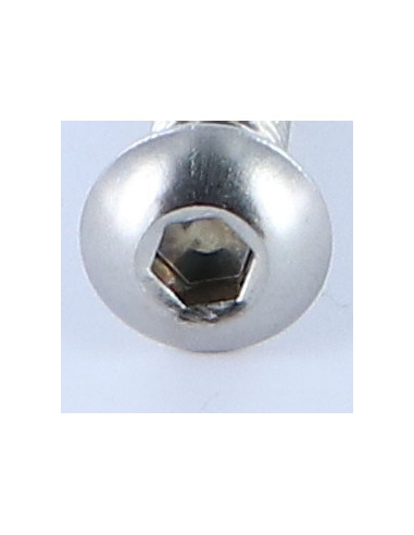 Parafuso de metais Parafuso de Cabeça Oca Sextavada M8X25 rosca total chave de 5 Aço inoxidável A4