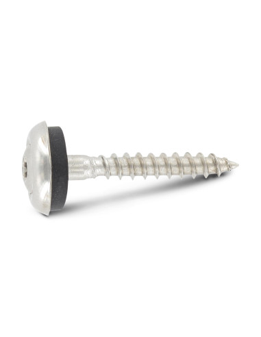 Parafuso para telhas cabeça fresada de panela TORX T20 Aço inoxidável A2 4,5X40 Arruela estanque com junta de
