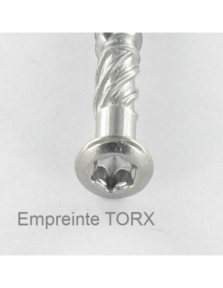 Parafuso de terraço pico cut TEKOR cabeça fresada de panela TORX T25 5X80 cut ponto antifenda tipo 17 Aço