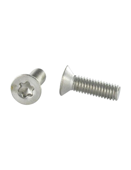 Parafuso de metais cabeça fresada TORX T20 M4X12 Aço inoxidável A4
