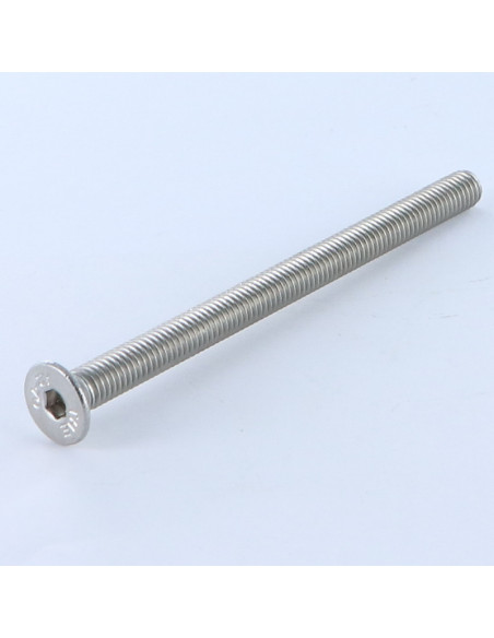 Parafuso de metais Aço inoxidável A2 cabeça fresada hexagonal oca FHC chave de 3 M5X80 rosca total