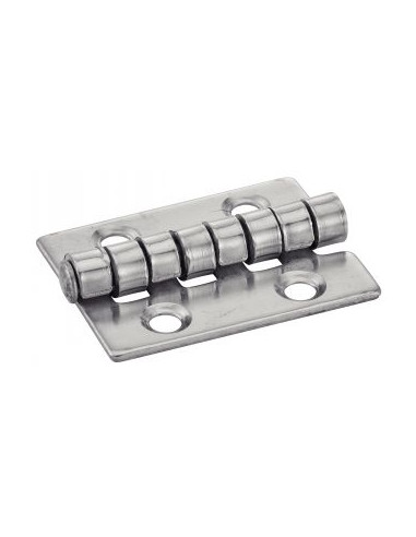 Dobradiça Tipo H 4 orifícios Aço inoxidável A2 30X40