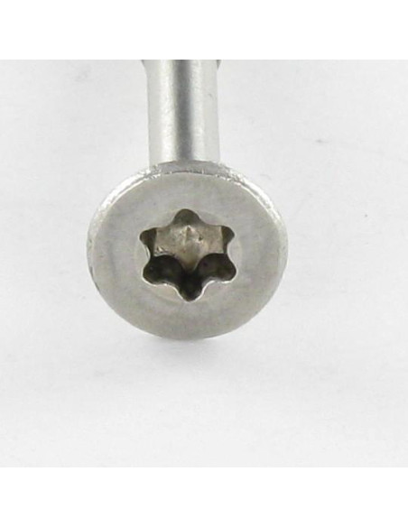 Parafuso de madeira aglomerado autoperfurante cabeça fresada dentado 5X70 TORX T25 Aço inoxidável A2