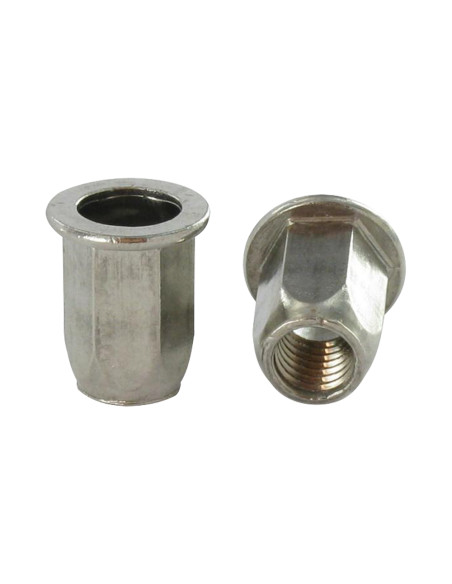Porca rebite Aço inoxidável cabeça plana hexagonal M6X16 ENTRADA 30