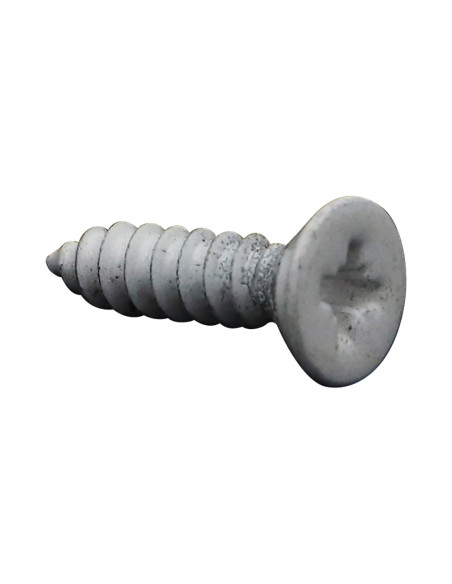 Parafuso de chapa Aço inoxidável A2 cabeça fresada Pozi 4,2X19 RAL9016 branco de sinalização