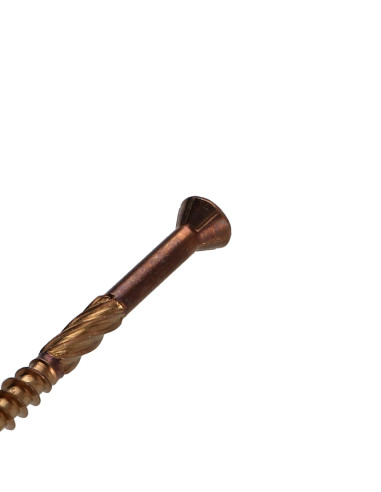 Parafuso de terraço pico cut TEKOR cabeça fresada dentado TORX T25 cut ponto antifenda tipo 17 5X70 Aço inoxidável