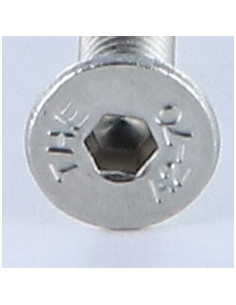 Parafuso de metais Aço inoxidável A2 cabeça fresada hexagonal oca FHC chave de 3 M5X70 rosca total 2