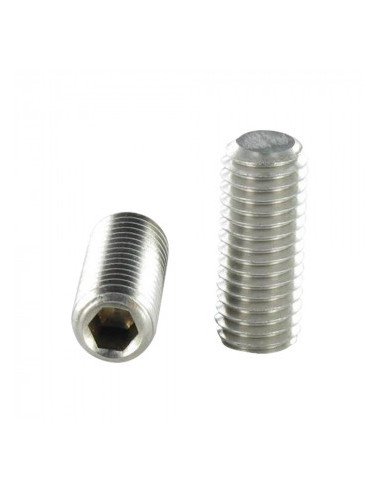 Parafuso de metais sem cabeça sextavado oco Aço inoxidável A4 chave de 5 perno plano M10X20