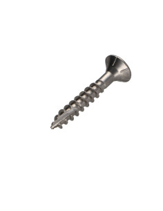 Parafusos de madeira e aglomerado TEKOR Aço inoxidável A2 cabeça fresada dentado TORX T10 3,5 x 20 rosca total cut 2