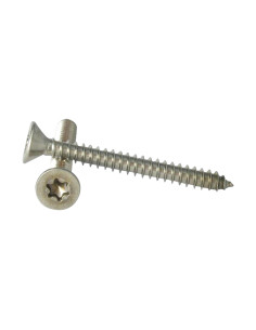 Parafuso de chapa cabeça fresada TORX T25 5,5X50 Aço inoxidável A2