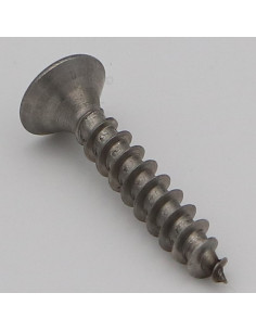 Parafuso de madeira aglomerado cabeça fresada TORX T10 3,5 x 40 rosca total Aço inoxidável A2 2