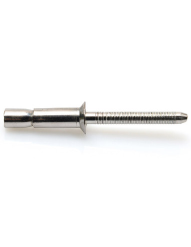 Rebite cego totalmente em aÃ§o HIBOLT cabeça fresada 4,8X13 espessura de serrilha 3.2 con 4