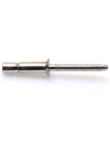 Rebite cego totalmente em aÃ§o HIBOLT cabeça fresada 4,8X13 espessura de serrilha 3.2 con 4