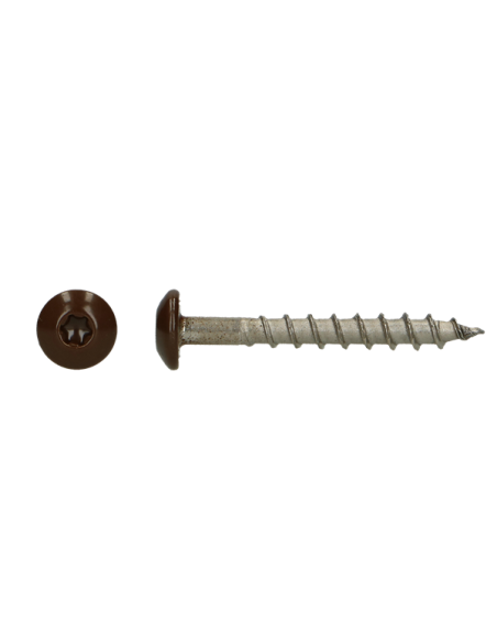PARAFUSO dobradiça 4,5X35 TORX T20 Aço inoxidável A4 RAL8028 castanho terra