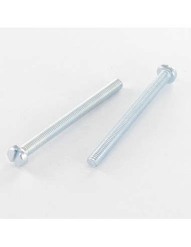 Parafuso de metais cabeça cilíndrica sulcada M2,5X12 Aço zinco branco microparafusos