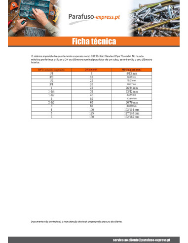 Parafuso de metais cabeça cilíndrica phillips N4X 3/16 UNC Aço inoxidável A2