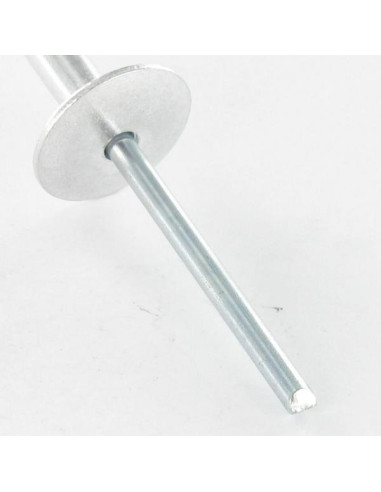 Blindklinknagels Aluminium Staalstaaf 4X10 espessura de serrilha 4 con 6 cabeça extra larga ALX