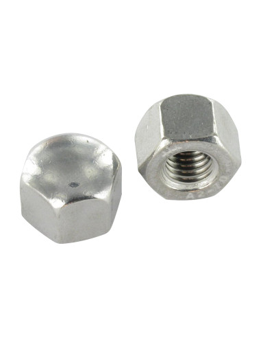 Porca cega hexagonal ABAIXO Aço inoxidável A2 M4